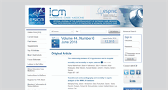 Desktop Screenshot of icmjournal.esicm.org