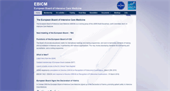 Desktop Screenshot of ebicm.esicm.org