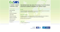 Desktop Screenshot of eusos.esicm.org